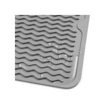 Ulzyvf Silikon Mutfak Matı, Mat Kurutma İçin Gri-a Gri Çok Bulaşık Amaçlı Yw Gri