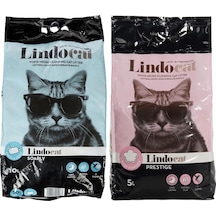 Lindo Cat Clean And Fresh Sabunlu İnce Taneli 10 Litre & Lindo Cat Bebek Pudralı İnce Taneli Kedi Kumu 5 Litre