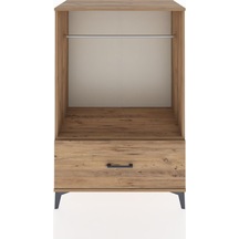 Hyperion Dolap Tek Raflı Tek Çekmeceli Tek Askılı 88x44x134 Ç... Çam
