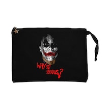 Joker How Alone You Really Are Siyah Clutch Cüzdan / El Çantası Siyah