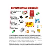 Hsmarket Deprem Çantası Doğal Afet Çantası Acil Durum Kiti Ekonomik Paket!