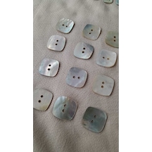 Doğal Agoya Hakiki İnci Midye Kabugu Düğme 14 Mm 16 Adet