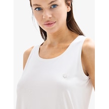 Kadın T-shirt 60621 - Krem Krem