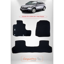 Rizline Honda Cr-v 2006-2011 Araca Özel Halı Paspas Siyah Klipsli