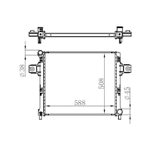 Oris Radyator Brazing Mt 588x508x32 Jeep Commander 3.0 Crd 2005 61022 Orıs Bgm342032 55116858aa
