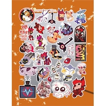 Hazbin Hotel V4 Sticker Seti Laptop Ajanda Pc Tablet Telefon Defter Etiket Bullet Journal Diğer