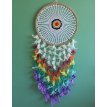 Rüya Kapanı Dream Catcher Model 30 Çok Renkli