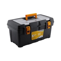 Badem10 Taşınabilir Kulplu Bölmeli Takım Çantası Alet Çanta 49 Cm Plastik Açma Kapatmalı 19'' İnç Organizer