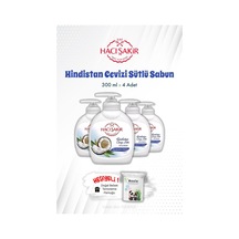Hacı Şakir Hindistan Cevizi Sütlü Sıvı El Sabunu 300 Ml X 4 Ve Rosıe