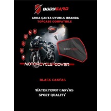 Bodygard Vespa Sprint S 150 Motosiklet Brandası Arka Çanta Uyumlu Branda,örtü-siyah