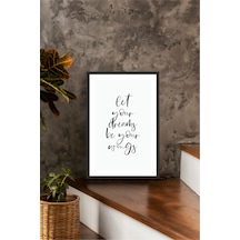 Home Yazılı Ahşap Mdf Çerçeve Görünümlü Mdf Tablo Çok Renkli - 713606092 Çok Renkli