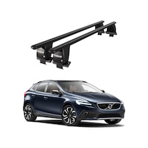Royal Volvo V40 2016 Ve Sonrası Uyumlu Siyah Kilitli Ara Atkı Port Bagaj Tavan Barı