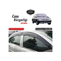 Ford Escort 1993-2003 Uyumlu Mugen Cam Rüzgarlığı Seti Piano Black 4'lü İthal 00 Şüscaroto Aksesuar