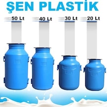 Süt Güğümü Içi Beyaz Şen Plastik 20L Çok Renkli