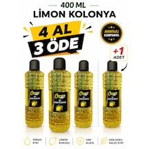 400 Ml Limon Kolonya 3 +1 Adet Kampanya 80 Derece