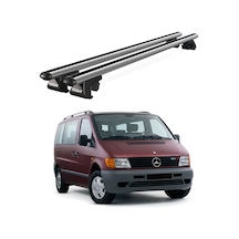 Venüs Mercedes-benz Vito Van 1996-2004 Uyumlu Gri Ara Atkı Port Bagaj Tavan Barı