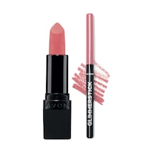 Avon Glimmerstick Dudak Kalemi Pink Cashmere + Avon Ultra Mat Ruj Pink Passion