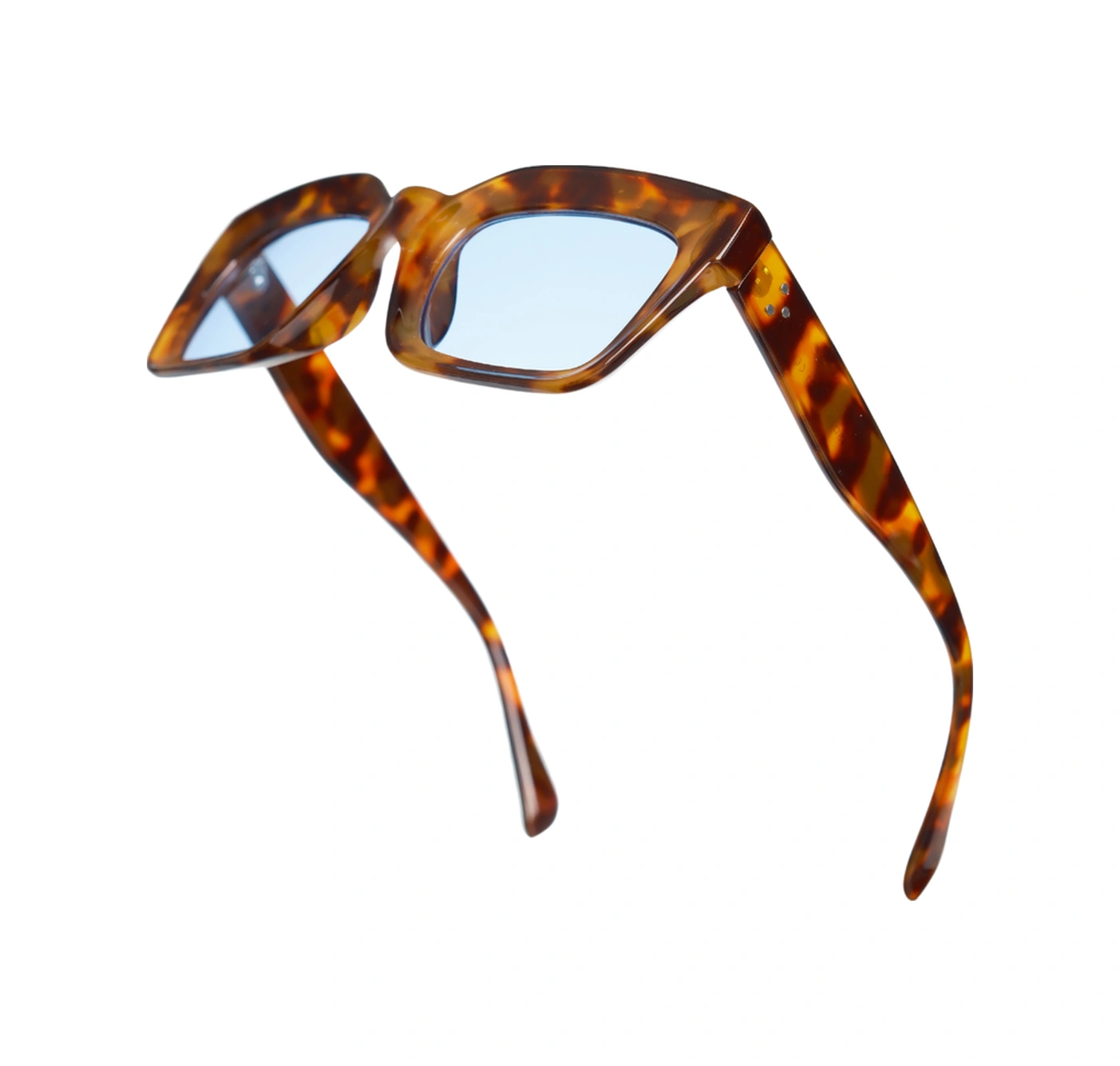 Royal Eyewear Re3002 Mavi Leopar Unisex Güneş Gözlüğü Siyah - Mavi