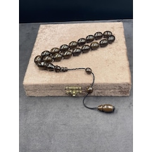 Efe Boy Sistemli İri Tane Tütün Çekoslavak Katalin Tesbih 13x16 Mm Kahverengi