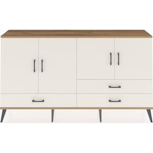 Arges Konsol 5 Raflı 3 Çekmeceli 4 Kapaklı 176x30x99 Çam-aytaşı Aytası/aytası - Atlas Çam