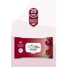 Pedo Gül Kokulu Islak Mendil 90'lı 20 Paket