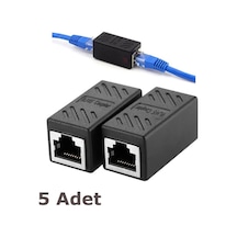 RJ45 Cat6 Cat7 Cat8 Kablo Uzatma Uzatıcı Ara Konnektör - 5 Adet