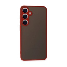 Galaxy S24 Kılıf Montreal Silikon Kapak - Kırmızı