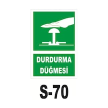 Pvc Dekota Uyarı - Ikaz Levhası Durdurma Butonu Levhası (125281929) Pvc Dekota Uyarı - Ikaz Levhası Durdurma Butonu Levhası (125281929)