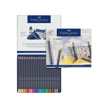 Faber-castell Faber Castell Goldfaber Kuru Boya Kalemi 24 Renk Teneke Kutu Karışık