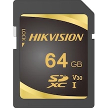 Hikvision Hs-sd-p10-64g 64gb Sdxc Class10 U3 V30 95-55mbs Etlc 7-24 Cctv Hafıza Kartı