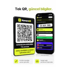 Numaraqr Qr Kodlu Araç Numaratörü Sticker Cam Içi Park Numarası