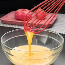 Safestore 2'li Silikon Yumurta Puding Sos Kremşanti Çırpma Teli Çırpıcı Açık Mavi