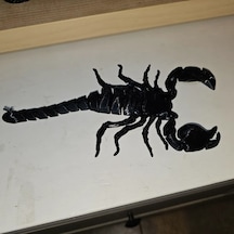 12cm Ufak Hareketli Akrep Pla Doğal Malzeme Md3 Siyah Renk Balık