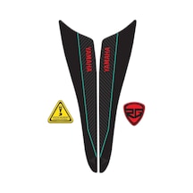 Yamaha Mt-07 2021-2023 Uyumlu Kuyruk Koruma Pad Sticker Cyan Red Edition