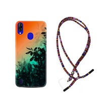 Reeder P13 Blue Kılıf Rasta Boyun Askılı Güzel Çiçekler 1712 Siyah