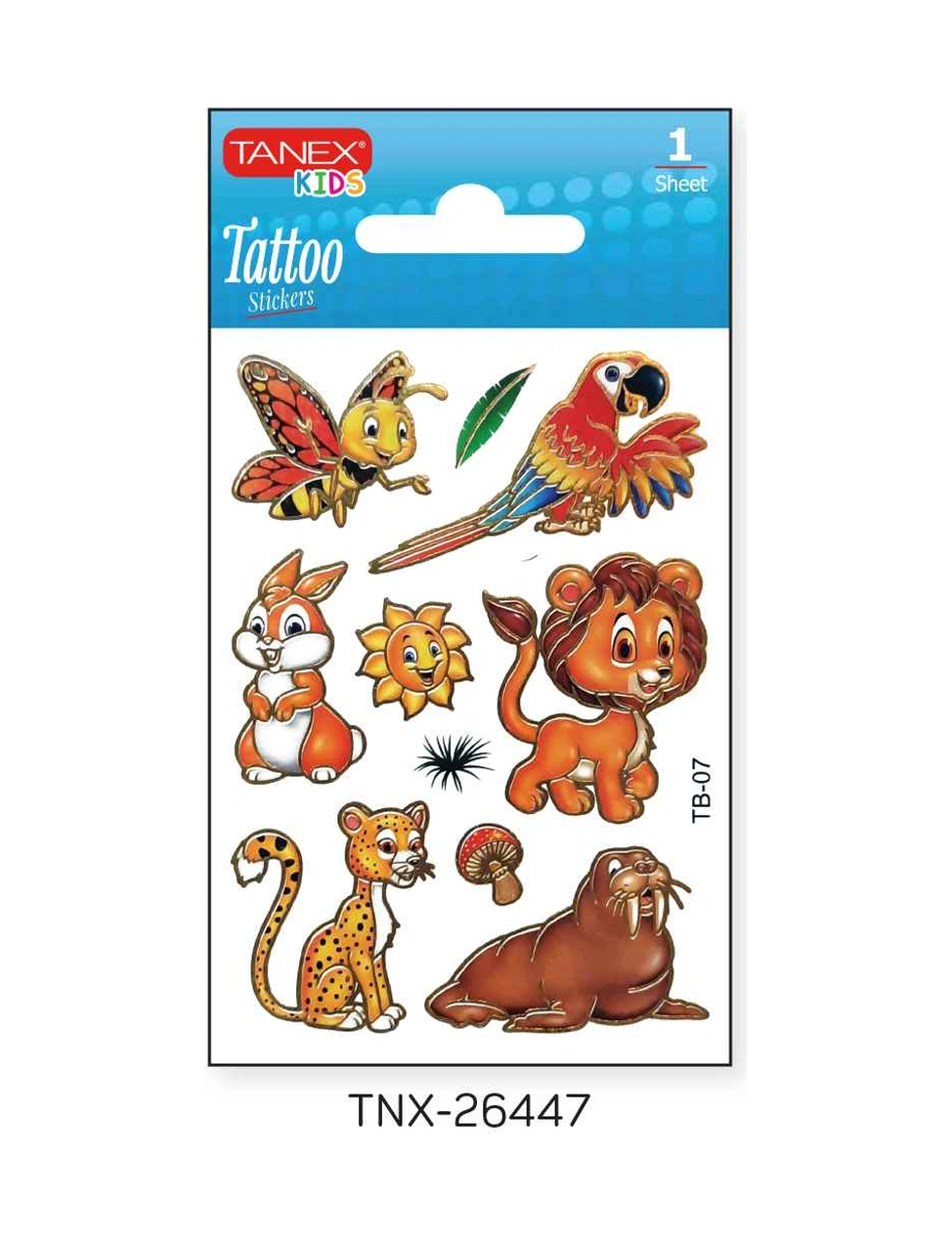 Tanex 7,5x10,5mm Safari Mini Tatoo Etiket Tnx-26447