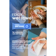 Wet Towel - 50 Paket - Tek Kullanımlık Rulo Islak Havlu