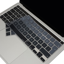 Macbook Pro Türkçe Q Klavye Koruyucu Silikon Touch Bar Uyumlu 13 İnç A2251 A2289 A2338 M1/