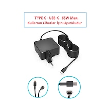 Notebook Adaptör Type-c - Lenovo 21e60076tx Muadili İle Uyumlu