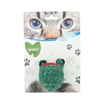 Kadife Kurbağa Şeklinde Kedi Oyuncağı