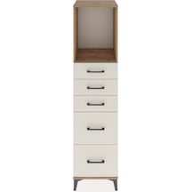 Hyperion Dolap Tek Raflı 5 Çekmeceli 44x44x182 Çam-aytaşı Atlas Çam