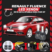 Renault Fluence 2010-2016 Kısa Far Uyumlu Şimşek Etkili Led Xenon Premium Series H7