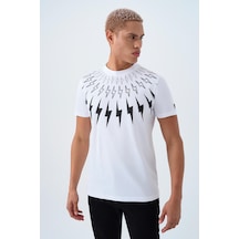 Loft Lf2039334 Erkek Kısa Kollu T-shirt Beyaz