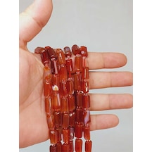 Bileklik Boy Akik Taşı 7x12mm Yarım Dizi 49936 18cm Uzunluğundadır Çok Renkli