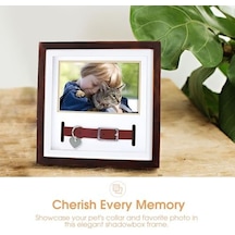 Pearhead Pet Yaka Hatıra Çerçevesi, Evcil Hayvan Anıtı Resim Çerçevesi, Evcil Hayvan Sahibi Ev Dekoru, Kedi Veya Köpek Hatırası, 3 "x 4.5" Fotoğraf Ekleme, Duvara Montaj Ve Masa Üstü Çerçeve, Espresso