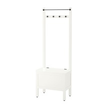 Havluluk Ve Bank, Beyaz, 64x37x173 Cm Beyaz