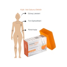 Leke Karşıtı Aydınlatıcı Sabun %1 Kojik Asit & C Vitamini - Yüz, Koltuk Altı, Bikini Bölgesi Kararma Karşıtı 120 G Diğer