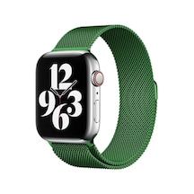 Newface Apple Watch 38mm Metal Mıknatıslı Kordon - Yeşil
