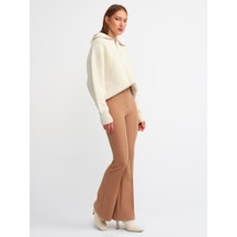 Dilvin 7962 Ispanyol Paça Pantolon-camel Camel