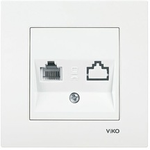 Viko Karre Beyaz Tekli Nümeris Cat3 A.opp "10 Adet"